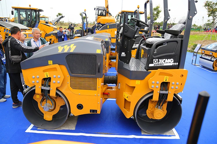 XCMG Official Mini Road Roller Xmr403 4 Ton Asphalt Double Drum Vibratory Road Roller Price